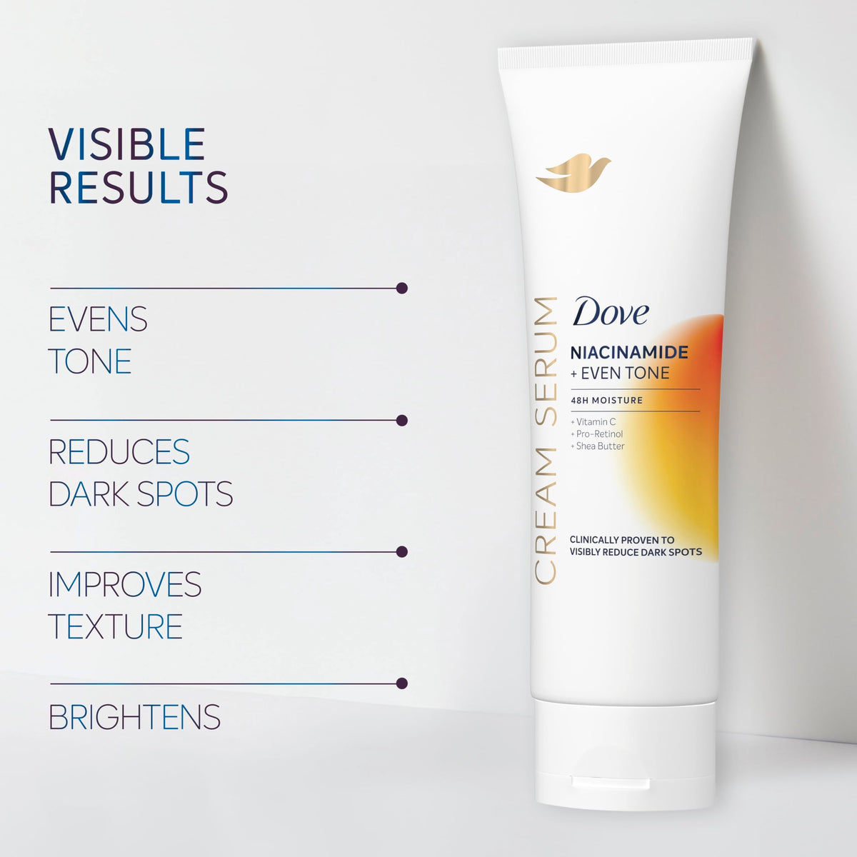 Dove Body Cream Serum Niacinamide + Even Tone for Dark Spots 8oz