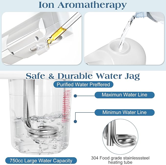 Professional Facial Steamer, Nano Ionic Hot Mist Spray, Stand Facial Steamer for Estheticians, Timer Function, Vaporizador Face Steamer on Wheel, for Home Salon SPA