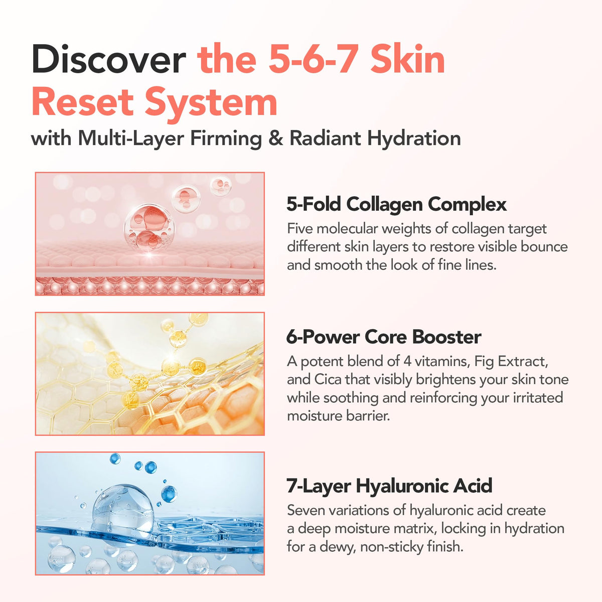BALOOM Collagen Booster Gel, Korean Glass Skin Moisturizer, 3.38 fl oz