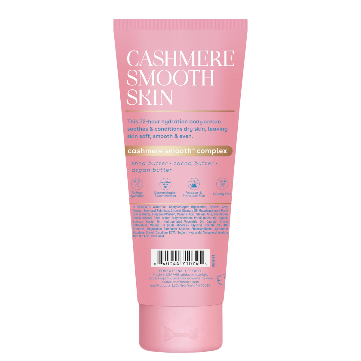 eos Cashmere Skin Collection Post-Shave Smooth Body Cream- Vanilla, 7 fl oz