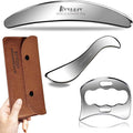 BYYDDIY-3 in 1 Stainless Steel-304 Muscle Scraper Tools Set,Scraping Massage Tools for Physical Therapy,Derma Edge & GuaSha Massage Scraper Tool
