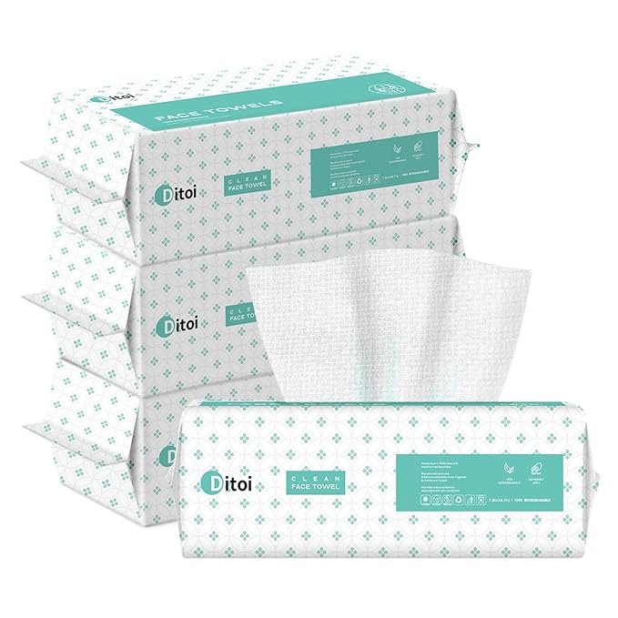 Ditoi Face Towels,Ultra Soft Disposable Face cloths-Travel Essentials