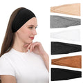 RITOPER Headbands for Women Non Slip, Wide Workout Headband Cotton Black White Head Bands Hair Bands for Women's Hair, Thick Headbands for Yoga, Running, Spa Day, Party, Travel, Fashion