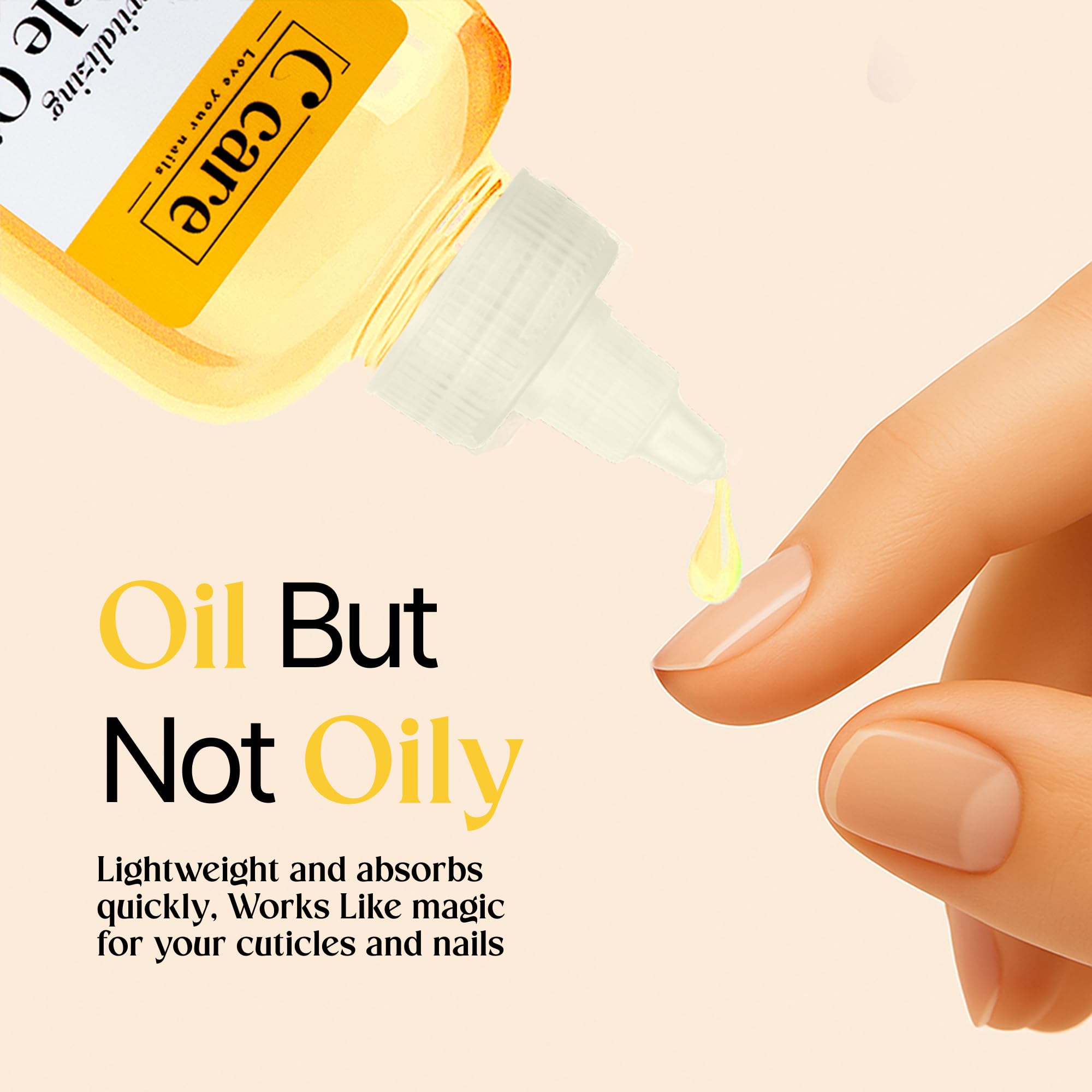 C CARE Milk and Honey Cuticle Oil For Nails - Repairs Cuticles Overnight - Moisturizes and Strengthens Nails and Cuticles - 8 oz