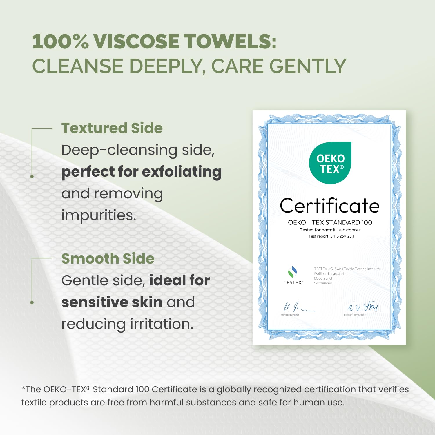 PLANTIFIQUE Disposable Face Towels XL 10"x12" - 100% Biodegradable Viscose Facial Towelettes for Women Skin Care - Toallas para la Cara Desechables, 100 Count