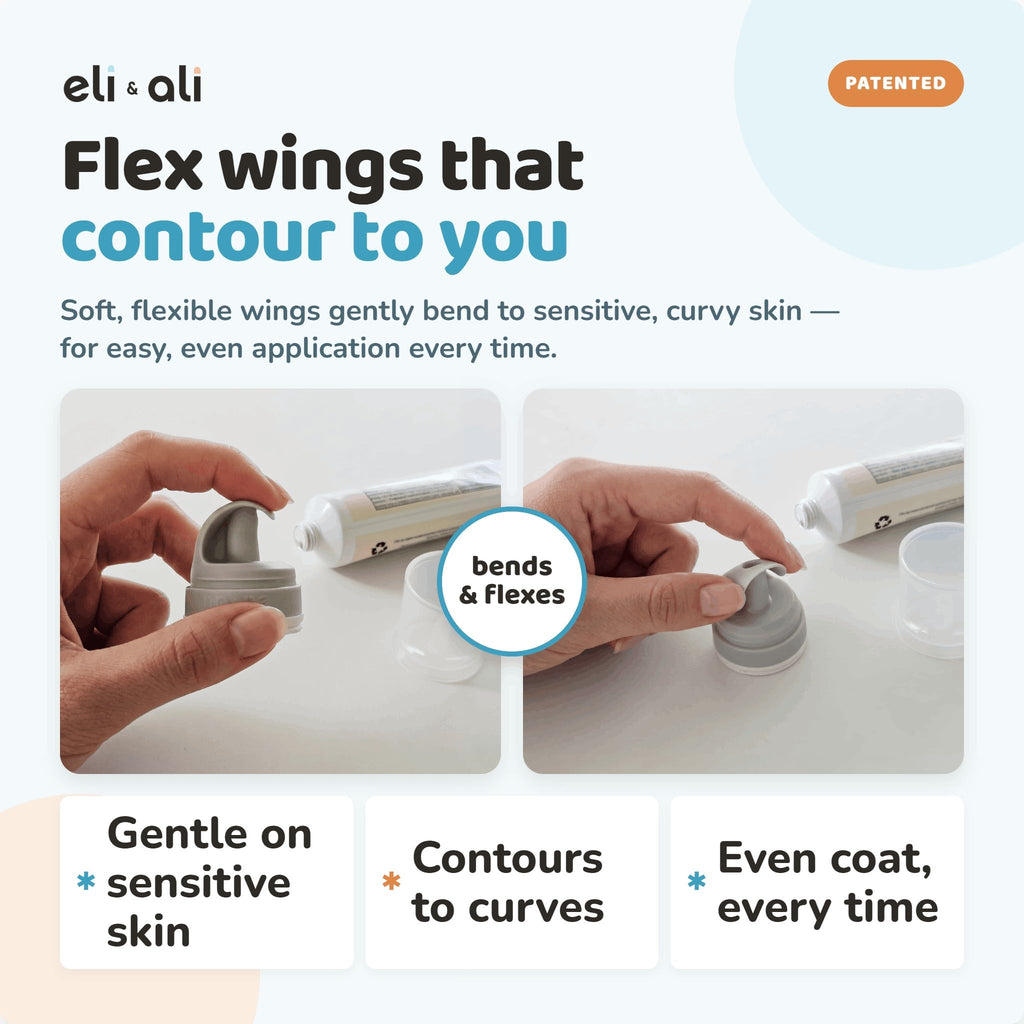 Eli & Ali Tush Swiper - Diaper Cream Applicator Fits Most Creams, Pink 3pk