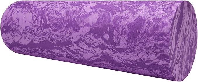 Gaiam Restore Foam Roller, Muscle Recovery, 18", High Density (Purple)