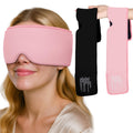 Cooling Gel Eye Mask for Puffy Eyes, Migraine & Headache Relief, Full Eye-Area Cold Compress for Eyes & Temples, FSA Eligible HSA Reusable Eye Ice Pack for Swelling & Post-Surgery Recovery
