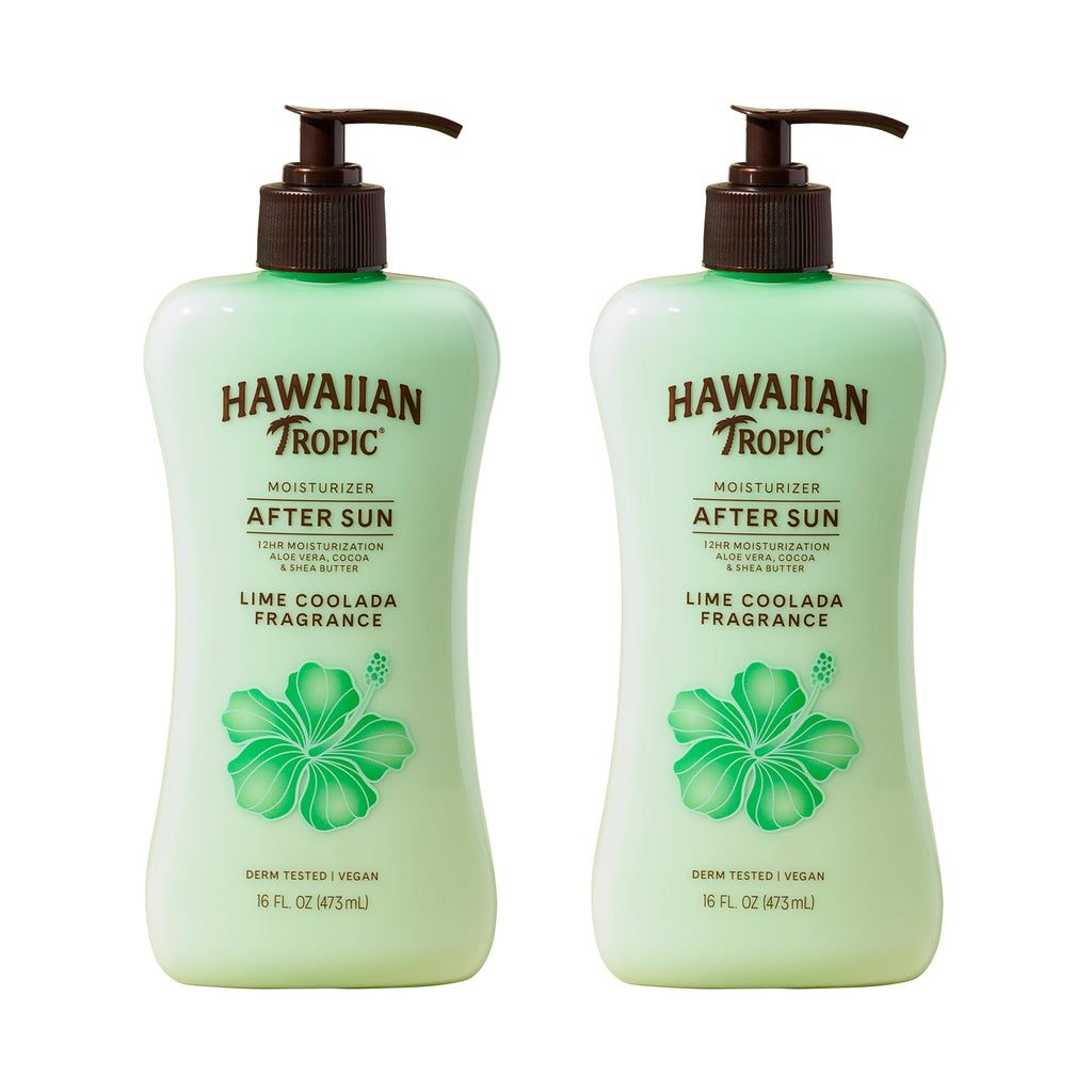 Hawaiian Tropic Lime Coolada After Sun Lotion, 16 Fl Oz (2 Pack)