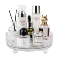 360 Rotating Makeup Organizer Perfume Tray Skincare Holder, Small Clear
