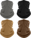 ROXUN Neck Gaiter, 4 Pack Summer Cooling Breathable Face Mask for Outdoors