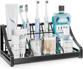 Toothbrush Holder for Bathroom Countertop - 7 Slots 1 Min Drying Organizer