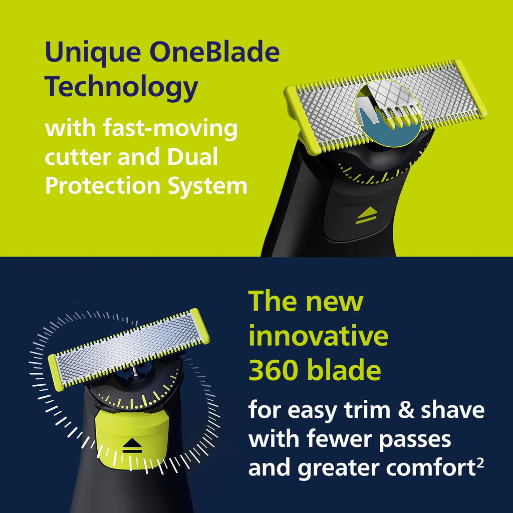 Philips Norelco OneBlade Pro 360 Face + Body Trimmer and Shaver