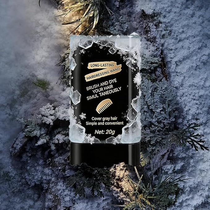 2Pack Safe and Convenient Comb Hair Dye, Portable Hair Dye Comb For Gray Hair Coverage, Waterproof and Sweat-Proof, 2 in 1 Instant Dye, for Women & Men(BLACK)