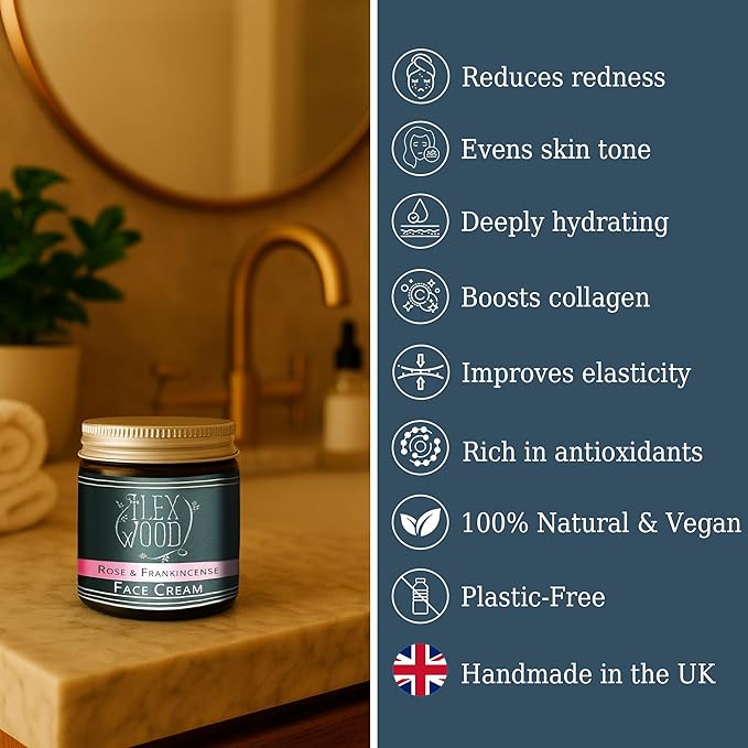 The Ilex Wood Rose & Frankincense Natural Face Cream 2.03 fl oz