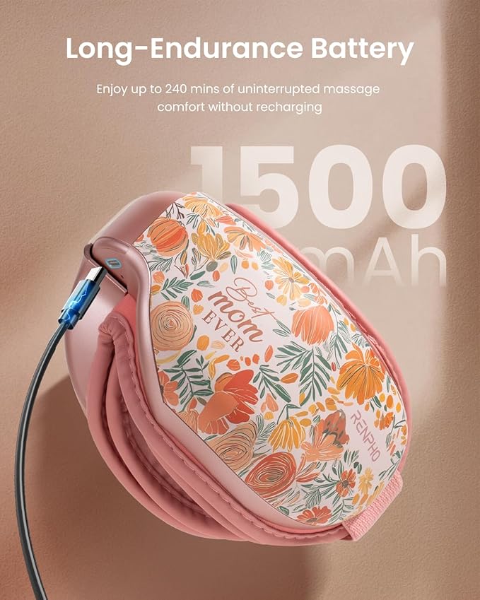 RENPHO Eyeris 1 Eye Massager with Heat, Perfect Relaxation & Birthday Gifts for Women, Wife, Mom, Massaging Eye Mask for Eye Care, Dry Eyes & Head Tension
