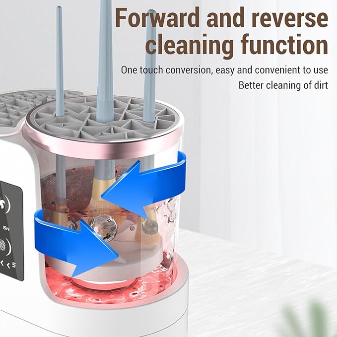 3-in-1 Electric Makeup Brush Cleaner Machine & Dryer, Portable Automatic USB Cosmetic Brushes Cleaner Tool with Automatic Cleaning and Drying Functions for All Size Beauty Makeup Brush Set