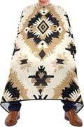 Flradish Native American Tapestry Patterans Barber Cape Waterproof Polyester Hair Cutting Salon Cape Adjustable Neckline Hair Hair Cutting Beard Hairdressing Cape Accessories 55×64 Inch