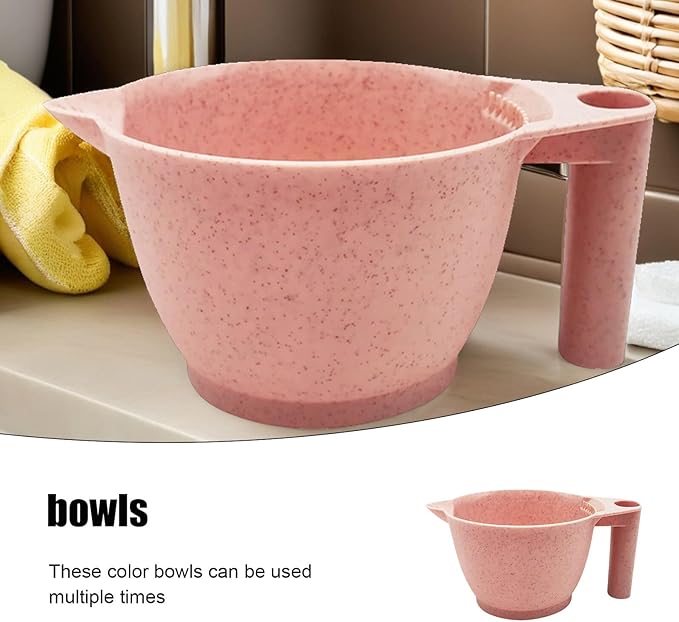 minkissy 2pcs Hair Dye Tools Hair Tint Bowl Dye Bowl Measuring Dying Colorful Mixing Salon Dying s Color s for Salon Tinting Set