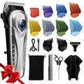 Chicclly Low Noise Hair Clippers for Men & Women with 10 Color Guide Combs