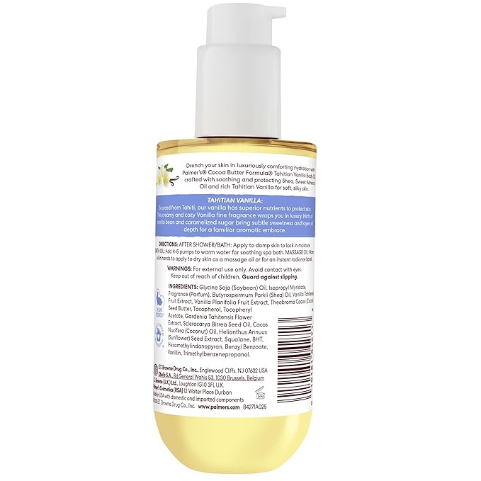 Palmer's Tahitian Vanilla Body Oil, Cocoa Butter Formula (6.5 Fl Oz)