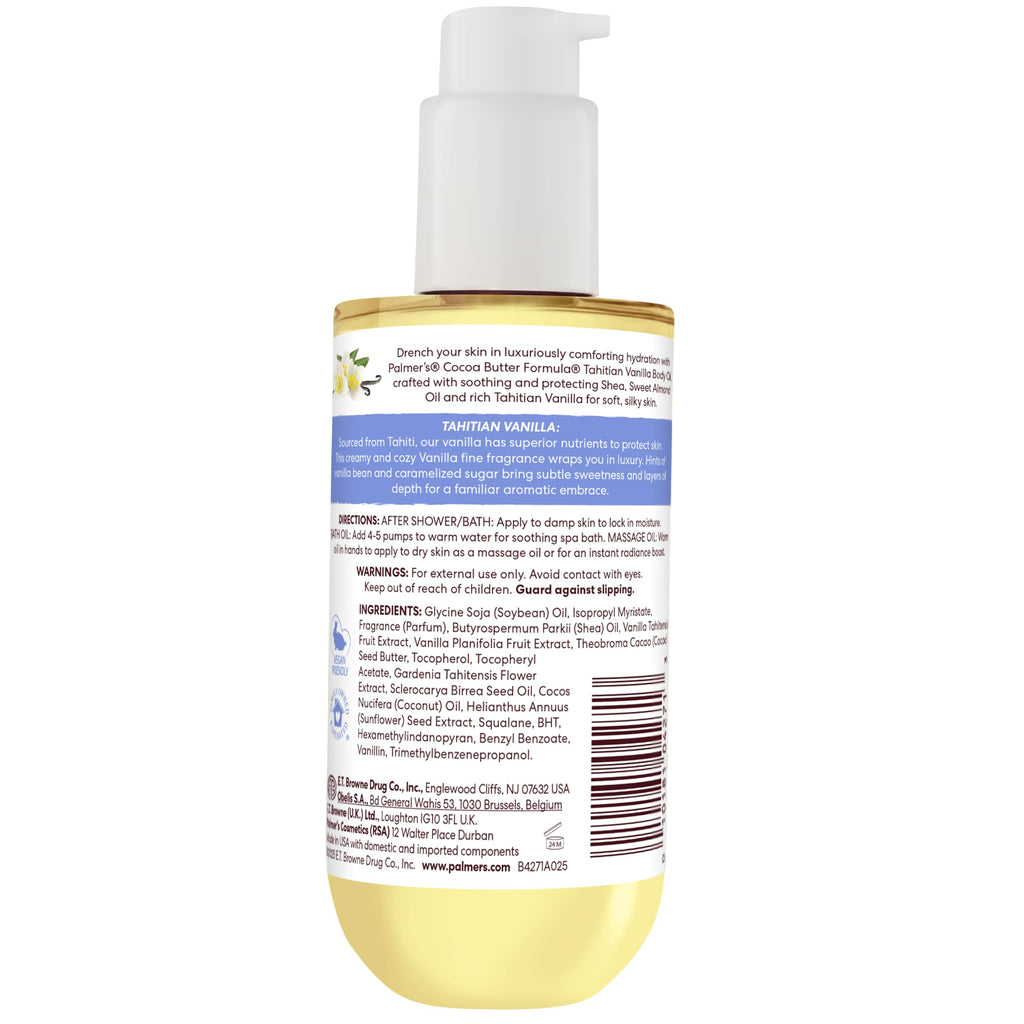 Palmer's Tahitian Vanilla Body Oil, Cocoa Butter Formula (6.5 Fl Oz)