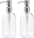 Grove Co. Gel Hand Soap Dispenser, 2 x 13.5 oz Glass Bottles