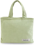 Wudygirl Makeup Bag Travel Cosmetic Bag for Women Small Makeup Pouch with Handle Zipper Cosmetic Pouch Handbag Aesthetic 8.3" x 6.7"(Light Green)