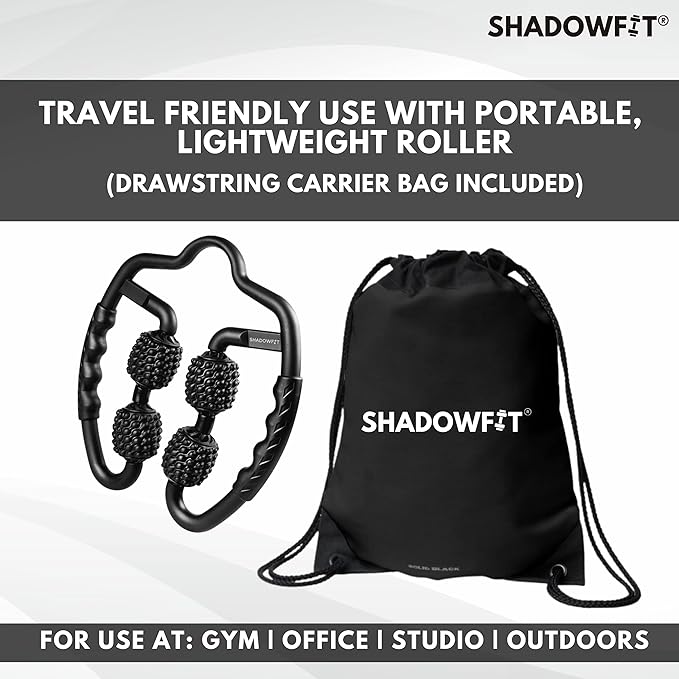 Shadowfit Muscle Massager Roller, Trigger Point Foam Roller for Calves, Legs, Arms, Shin Splints, Massage Tool to Relieve Soreness, Stiffness, and Tight Muscles, Cellulite and Deep Tissue