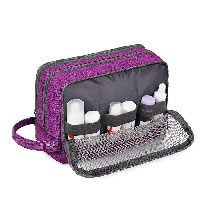 WANDF Travel Toiletry Bag for Men, Small Dopp Kit for Toiletries