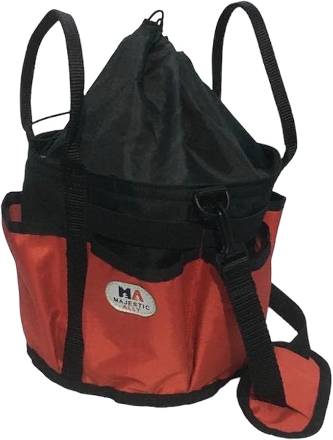 Majestic Ally horse Grooming Organizer Tote Bag (Red)