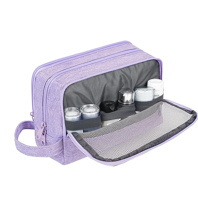 WANDF Travel Toiletry Bag for Men, Small Dopp Kit for Toiletries