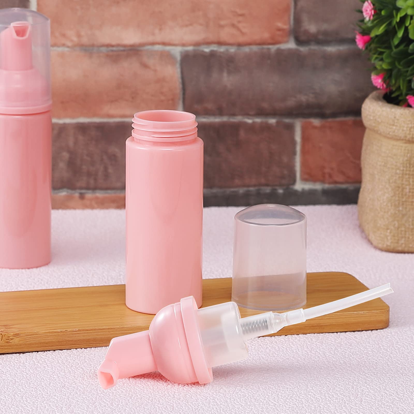 GliSun 36 Pcs Foam Pump Bottle 2oz Empty Refillable Travel Dispenser