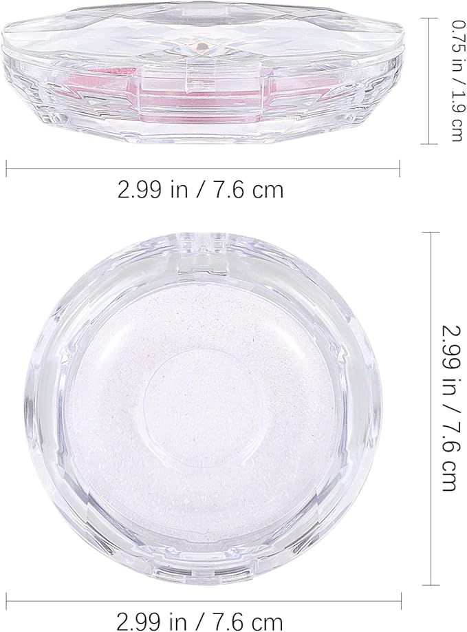 3 Pcs Empty Eyelash Case Holder Container Storage Organizer for False Lashes - Crystal Plastic Travel Individual Lashes Holder - Paper