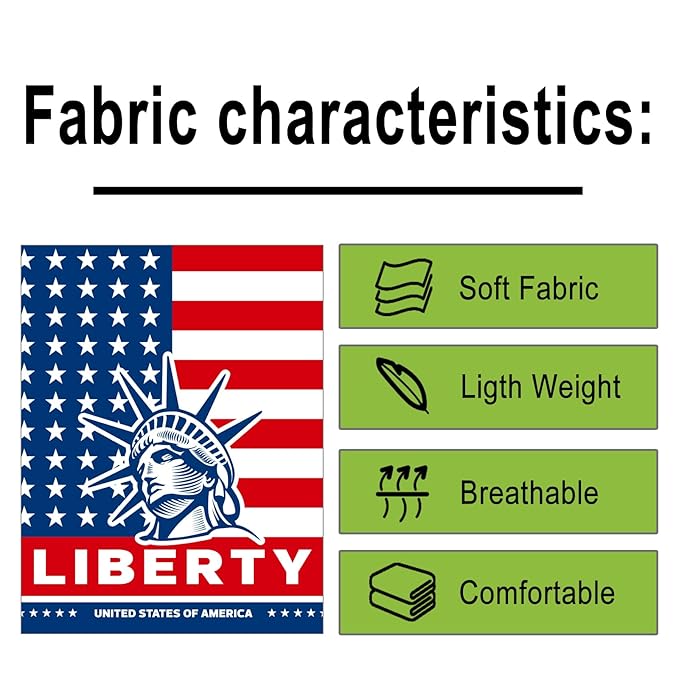 Barber Cape for Men, Haircut Cape Snap Closures, Professional Large Water-Resistant Hairdressing Gown for Hairstylist- 63”× 56”(American Flag Pattern)