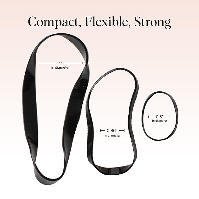 Kitsch Hair Ties No Damage for Kids, Teens and Women - Rubber Bands for Hair Styling | No Snag Hair Elastics | Daily Hair Accessories - 500pcs (Black)