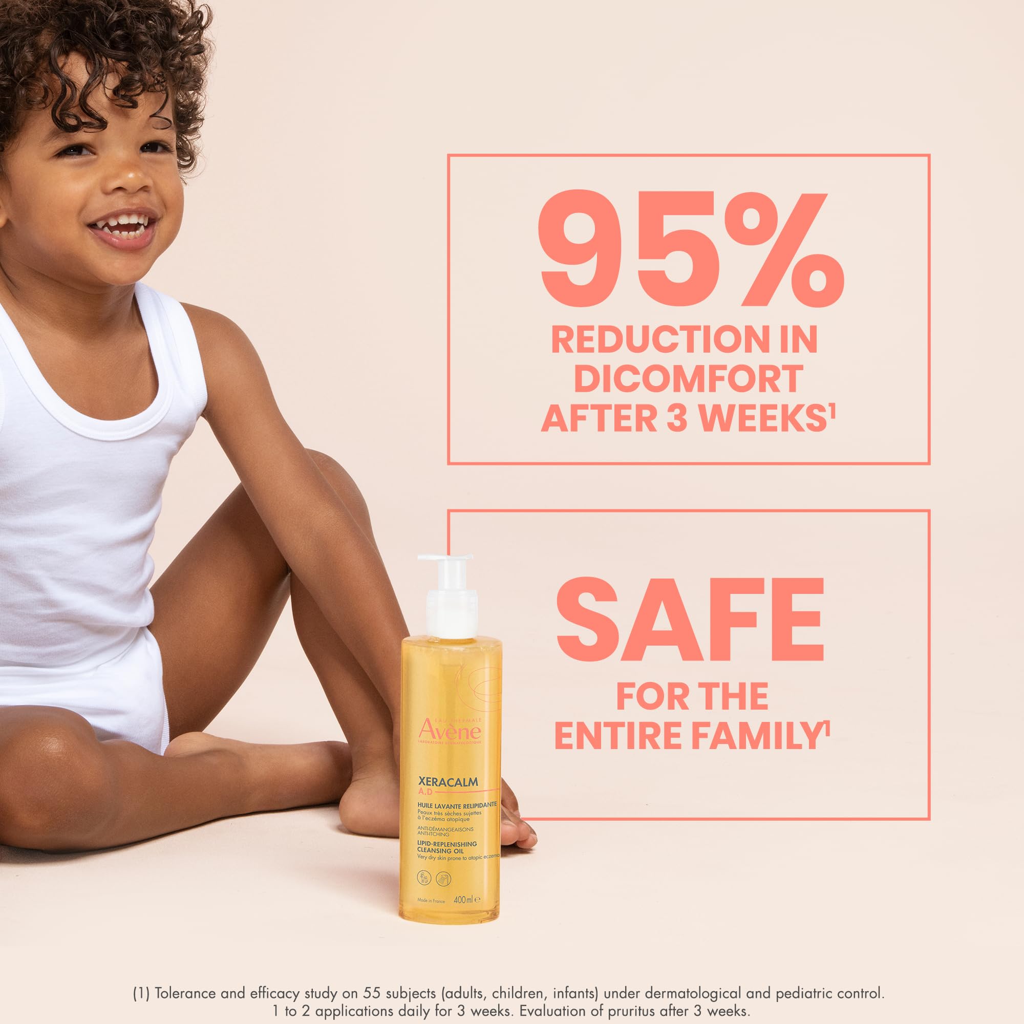 Avène XeraCalm A.D Lipid-Replenishing Cleansing Oil, 25.3 oz