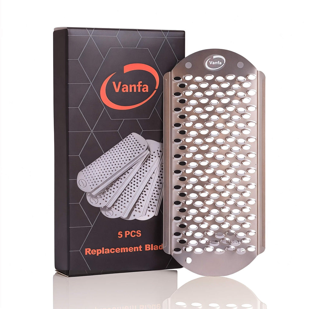 Vanfa Replacement Blades #79018 for Pedicure Foot File Scrubber Callus Remover (Pack of 5)