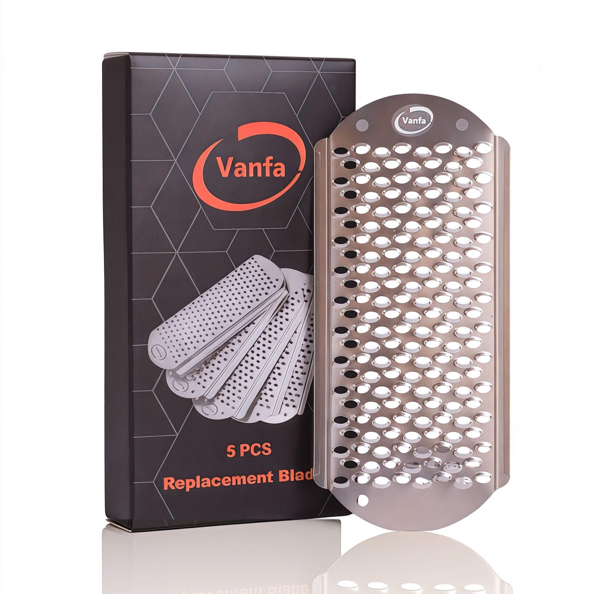 Vanfa Replacement Blades #79018 for Pedicure Foot File Scrubber Callus Remover (Pack of 5)
