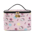Vimanllie Cosmetic Bag Large Makeup Bag |Travel Toiletry Bags Organizer for Women | Pink Canvas Case with Brush Holder for Girls - Beauty Organizer for Home & Travel with Handle