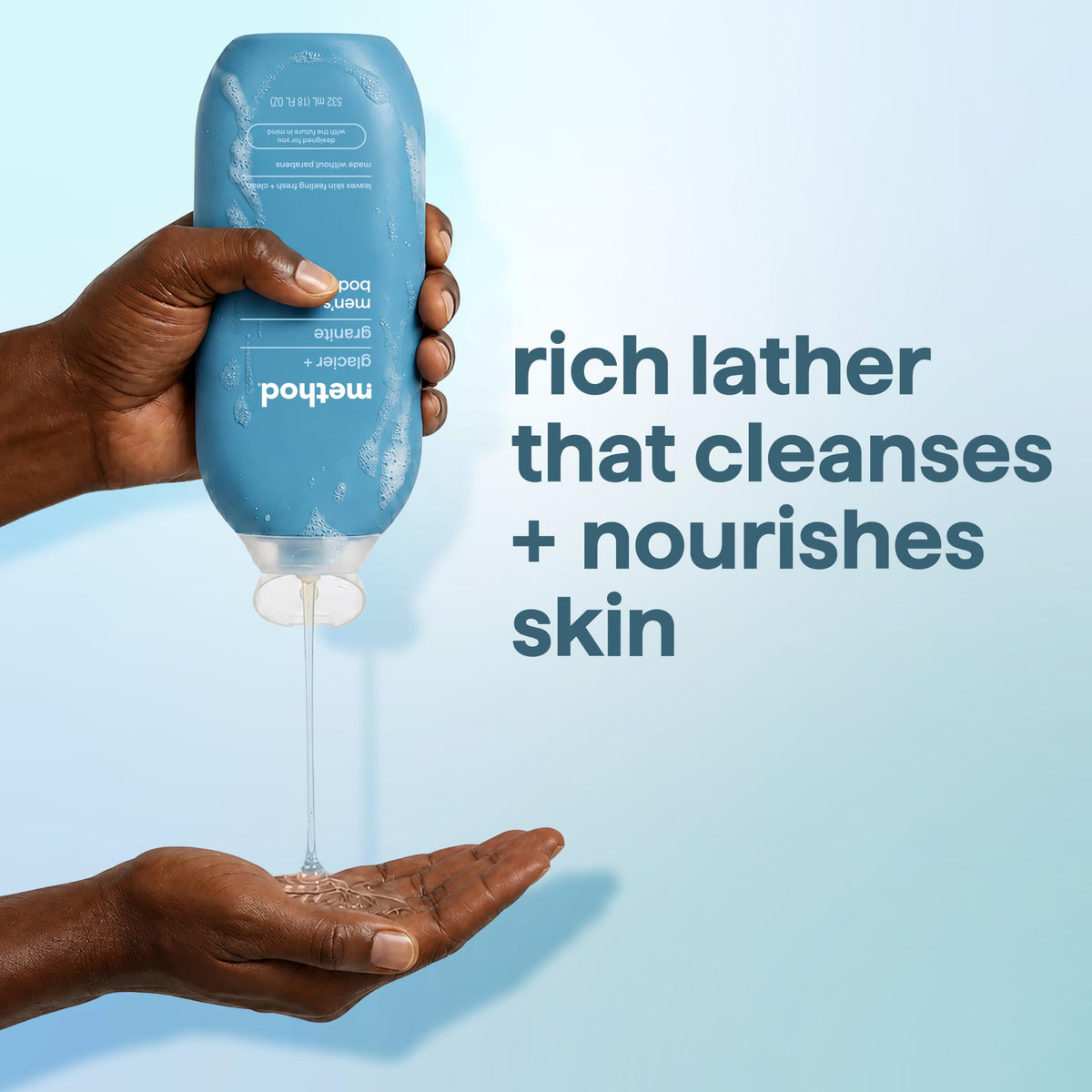 method Men’s Body Wash, Glacier + Granite, 18 fl oz