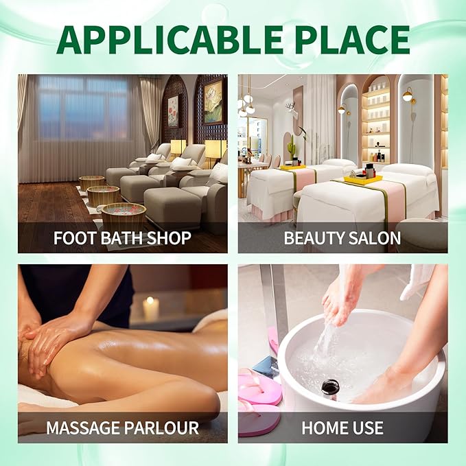 nbc BeautiLab Pedicure Kit Foot Soak Set: Bubble Salt, Sugar Scrub, Massage Mask, Massage Lotion in a Box, 4 Step Foot Spa Kit for Dry Feet, Softens Calluses(3 Set Cucumber)
