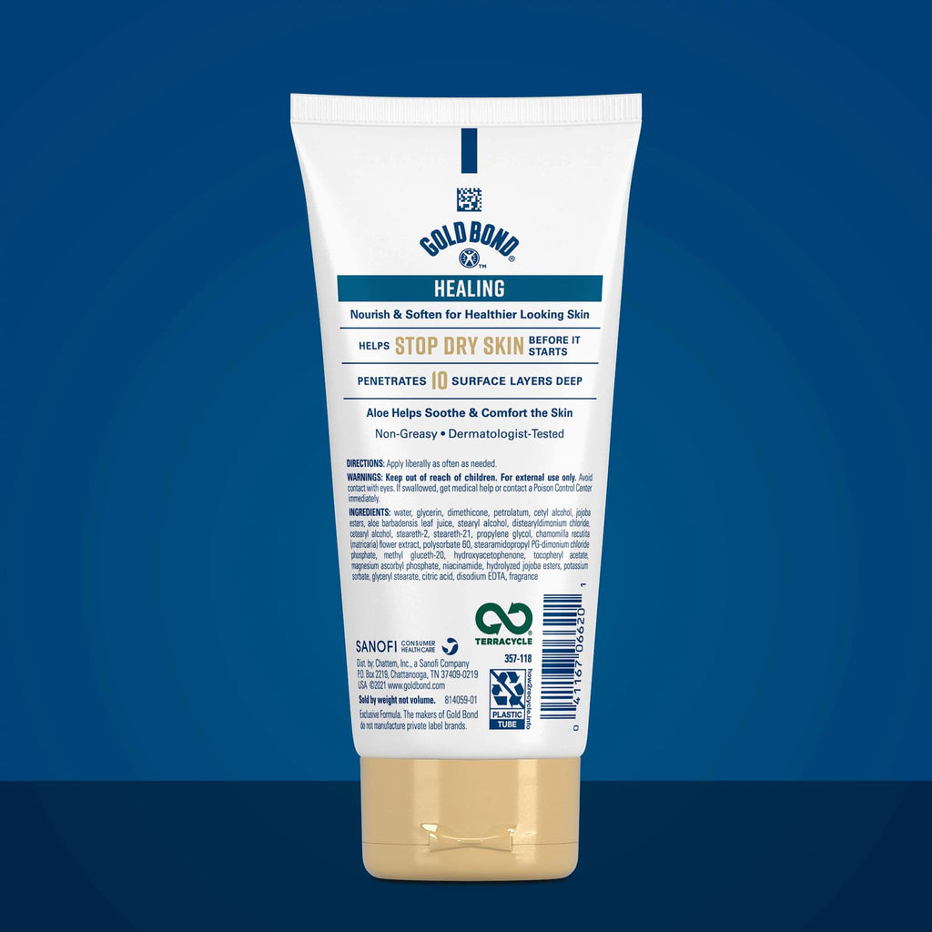 Gold Bond Healing Hydrating Lotion With Aloe Moisturizes, Heals & Smooths Dry Skin, Body Lotion, Delivers Immediate 24-Hour Hydration, Convenient Size, 5.5 oz
