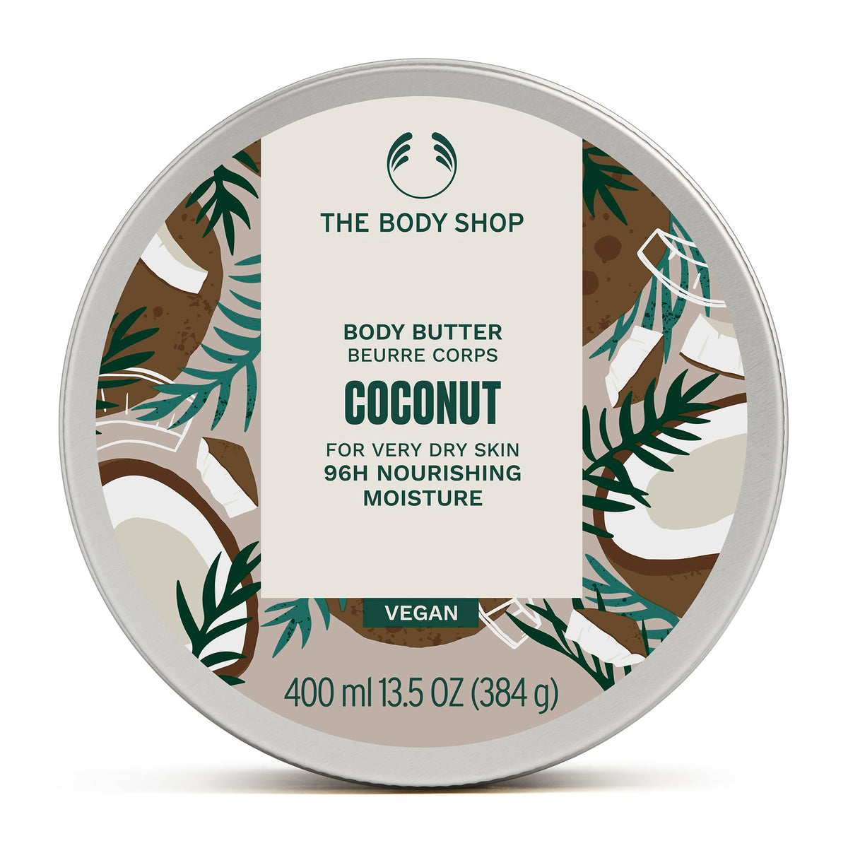 The Body Shop Shea Body Butter – Hydrating & Moisturizing Skincare for Very Dry Skin – Vegan – 12.9 oz