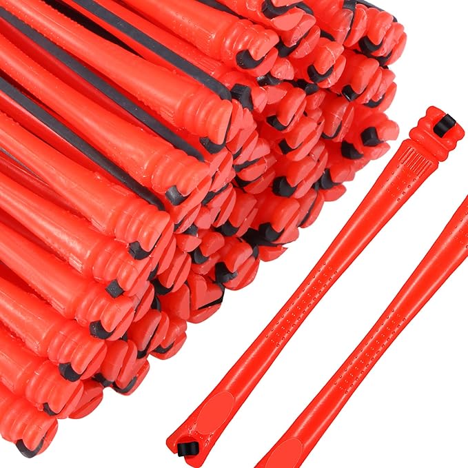 WILLBOND 84 Pieces Hair Perm Rods Hair Curling Rollers Perming Curlers Rods Cold Wave Rollers for Hairdressing Styling Tools(0.2 Inch,Red)
