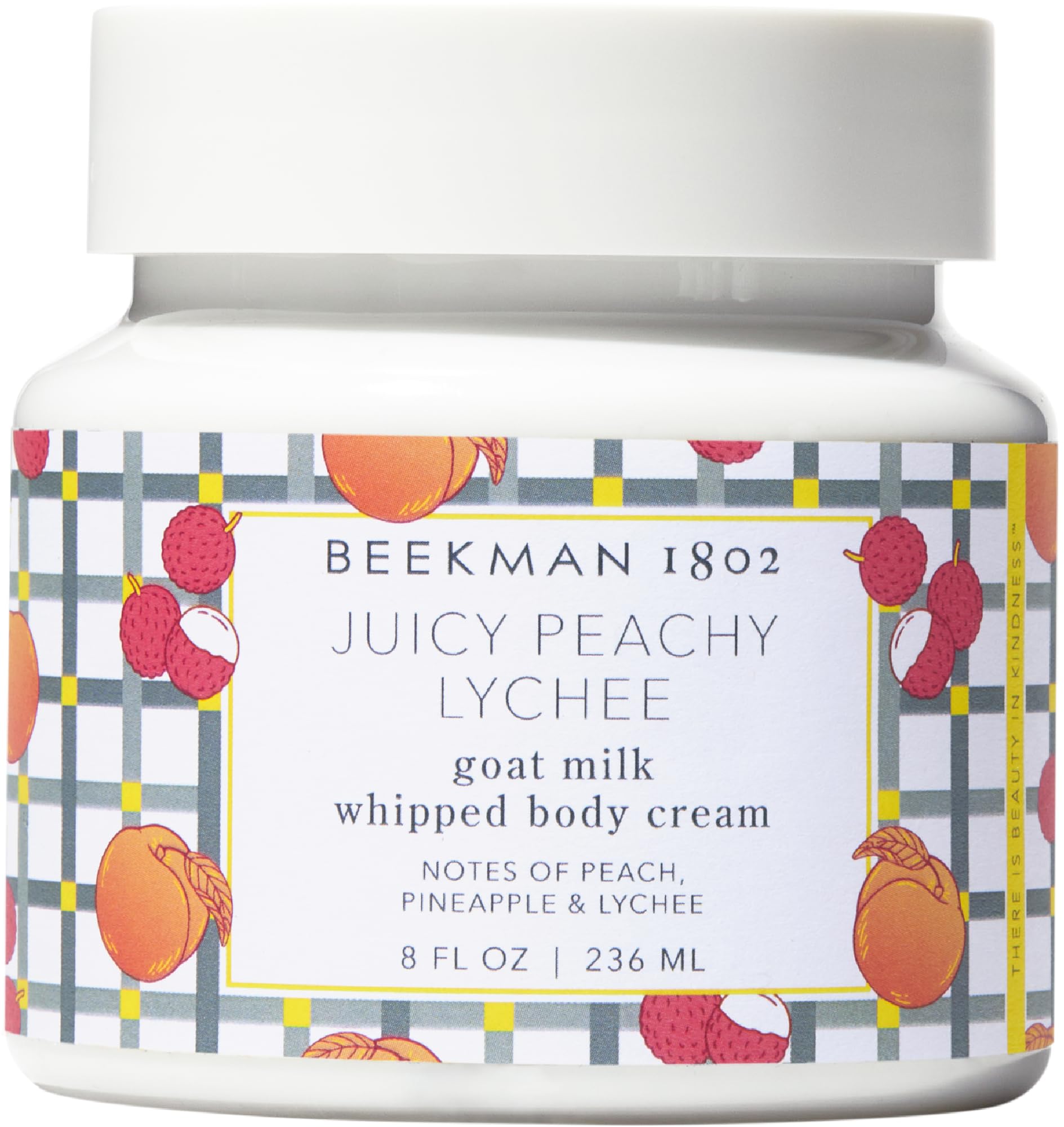Beekman 1802 Goat Milk Whipped Body Cream, Juicy Peachy Lychee, 8 oz