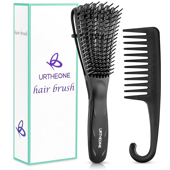 URTHEONE Detangling Brush for Black Natural Hair, 3A-4C Curly Afro Brush