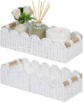CubesLand Bathroom Basket Organizer, Toilet Tank Paper Storage Baskets 2PK