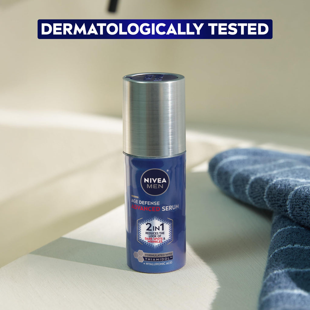 NIVEA MEN Age Defense 2 in 1 Face Serum, 1 FL OZ