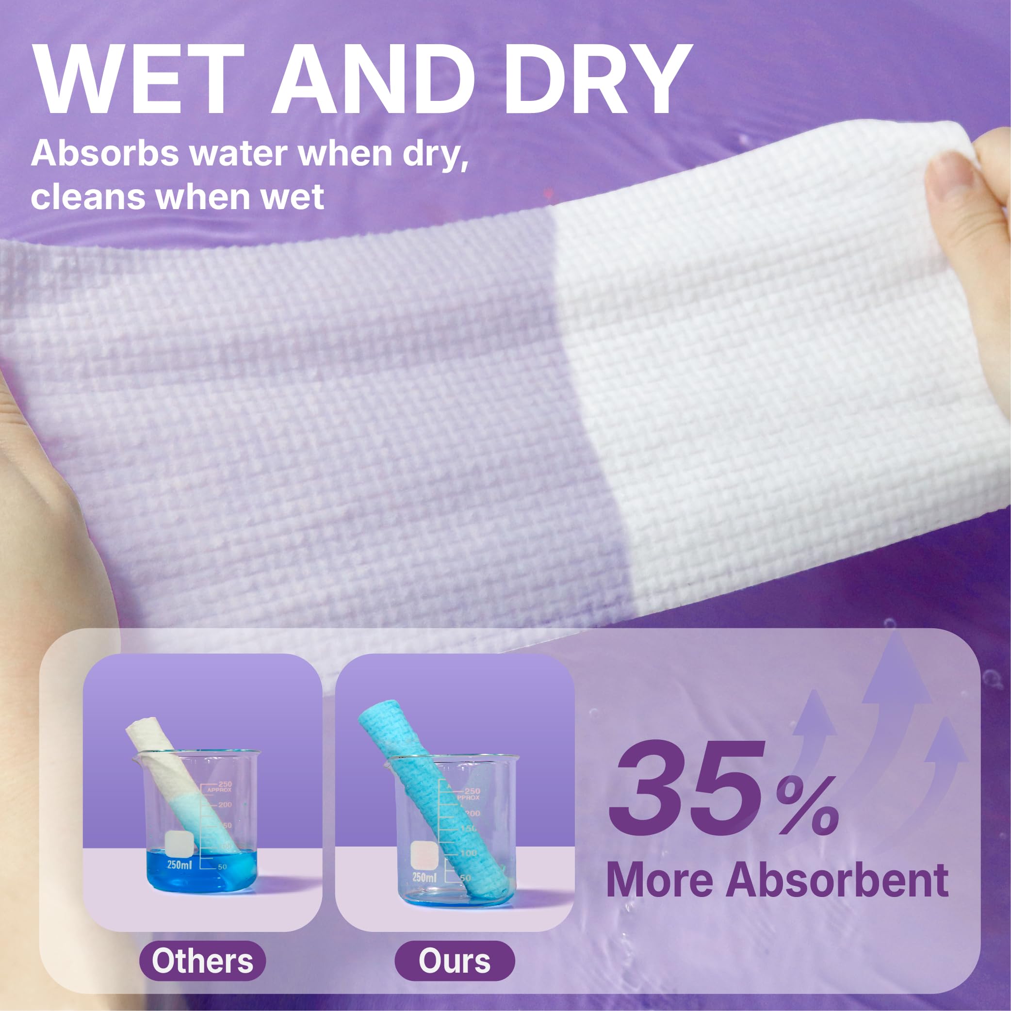 Serenorch Disposable Face Towels XL, 100 Count